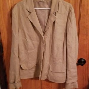 Tan blazer like new worn once